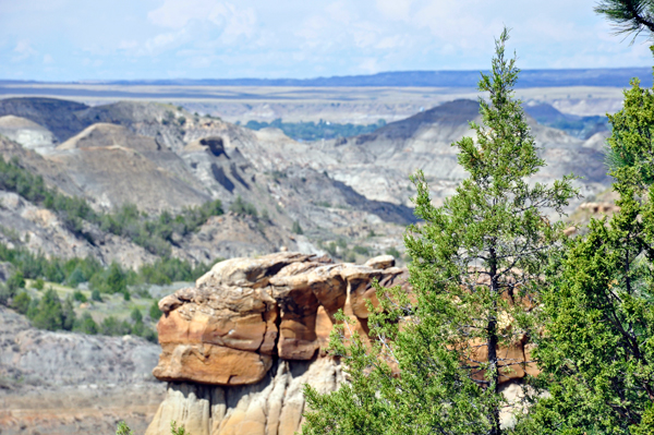 first scenery inside Makoshika State Park